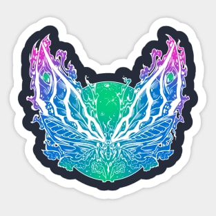 Kaiju Fantasy Moth Sticker